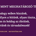 A HIT MINT MEGHATÁROZÓ TÉNYEZŐ